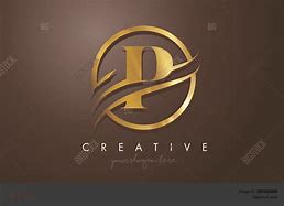 Image result for Gold Letter P Logo Design