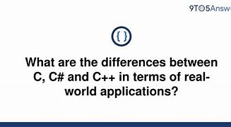 Image result for What's the Difference Ebtween C and C++