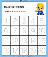 Image result for Writing Numbers 1 20 Worksheets