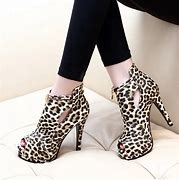 Image result for Animal Print High Heel Shoes