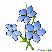 Image result for Forget Me Not Line Drawing