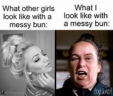 Image result for Curly Topknot Meme