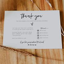 Image result for Small Business Thank You Cards Template Free