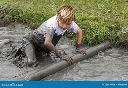 Image result for Boys Mud Running