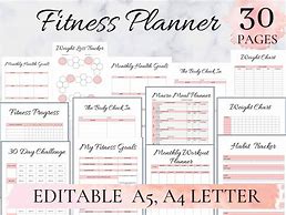 Image result for Fitness Planner Design