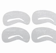 Image result for Printable Eyebrow Stencils Actual Size Template