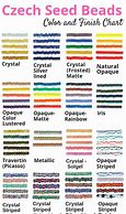 Image result for Seed Bead Size Chart Actual Size