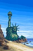 Image result for Statue of Liberty Planet of the Apes Concept Art