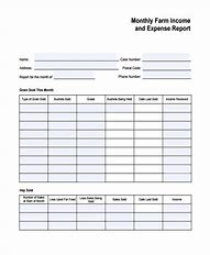 Image result for Farm Expense Report Template