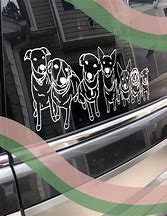 Image result for Vinyl Dog Stickers