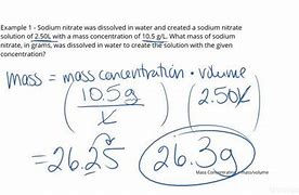 Image result for Mass Concentration Chemistry
