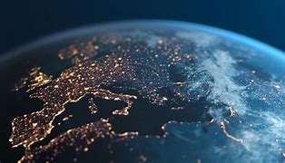 Image result for europe globe night