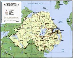 Image result for Map Showing Northern Ireland Border