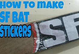 Image result for SF Red Cricket Bat Stickers