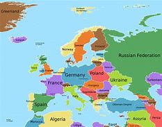 Image result for Europe in the World Map