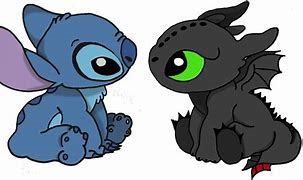 Image result for Toothless and Stitch Funny