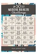 Image result for Printable 30-Day Mental Health Challenge