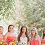 Image result for Coral Bridesmaid Dresses