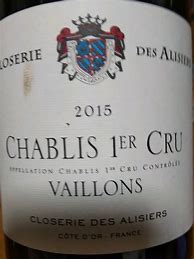 Image result for Closerie Alisiers Chablis Montmains
