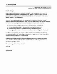 Image result for Sales Resume Cover Letter