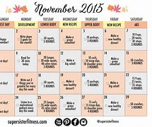 Image result for Fitness Challenge Calendar