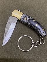Image result for Metal Damascus Model Detachable Keychain