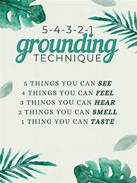 Image result for 5 4 3 2 1 Grounding Exercise