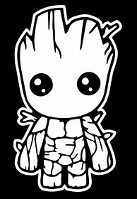 Image result for Baby Groot Black and White with Theodore