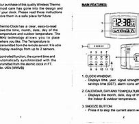 Image result for Sharp Atomic Clock Instructions Spc1107