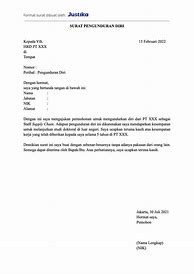 Image result for Contoh Surat Resign