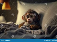 Image result for Monkey in Bed On Phone