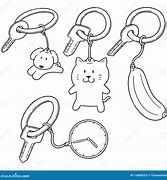 Image result for Key Chain Clip Art Black and White