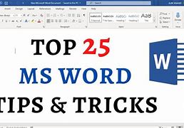 Image result for Word Tips and Tricks