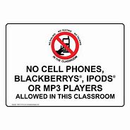 Image result for No Phones Allowed Sign