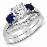 Image result for Gemstone Engagement Ring Sets