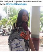 Image result for Clear Backpack Meme