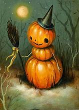 Image result for Vintage Halloween Pumpkin Art