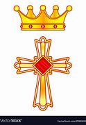 Image result for Cross With Crown Clip Art