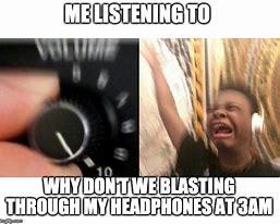 Image result for Headphones Kid Meme