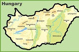 Image result for Hungary Physical Map