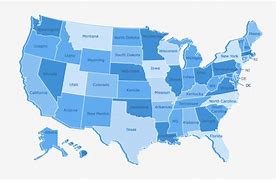 Image result for Blue United States Map