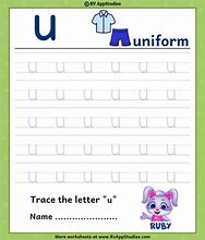 Image result for Letter U Wooden Inch Lowercase