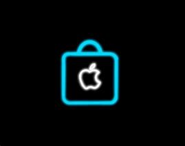 Image result for Neon Apple Store Icon