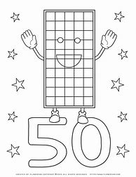 Image result for Number 50 Coloring Page