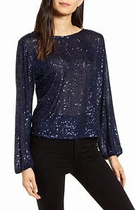 Image result for Long Sleeve Glitter Top
