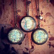 Image result for Map Necklace