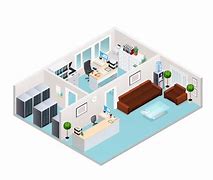 Image result for Isometric Open Plan Office