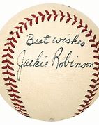 Image result for Jackie Robinson Autograph Baseball