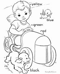 Image result for Coloring Pages for Kids with Color Words