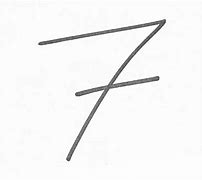 Image result for 7 with Line in Middle